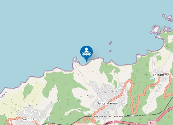 Map of Playa De Pumarín