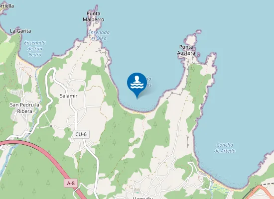 Map of Playa de Oleiros