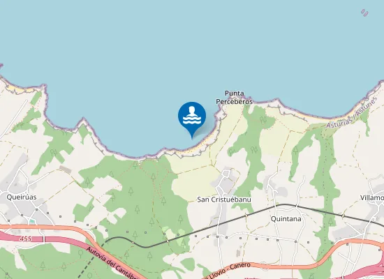 Map of Playa de la Estaca o Perceberos