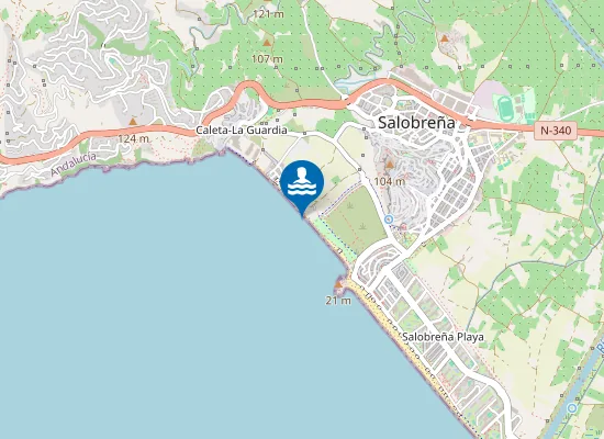 Map of Playa de La Guardia