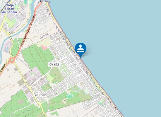 Map of Platja de Daimús