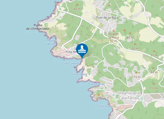Map of Cala Codolar