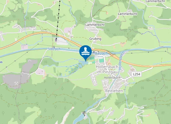 Map of Badesee Hollersbach