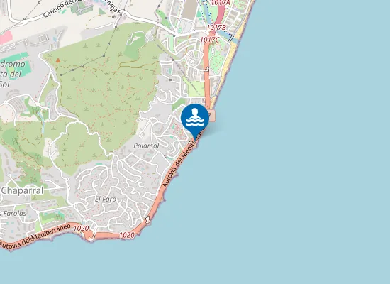 Map of Playa Rocas del Cura