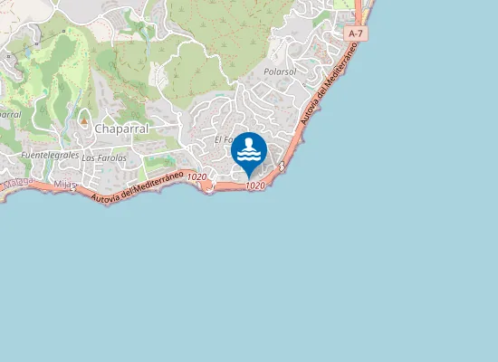 Map of Playa del Faro - Punta Calaburras