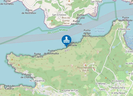 Map of Praia do Cabalo