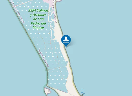 Map of Playa de La Barraca Quemada