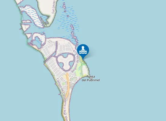 Map of Playa del final de la manga