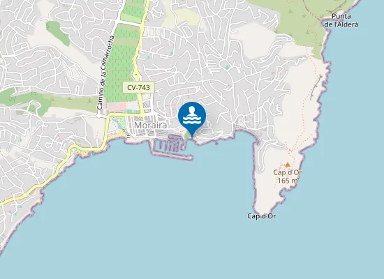 Map of Cala del Portitxol