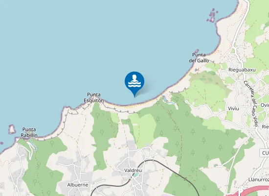 Map of Playa de Vallina o del Gallo
