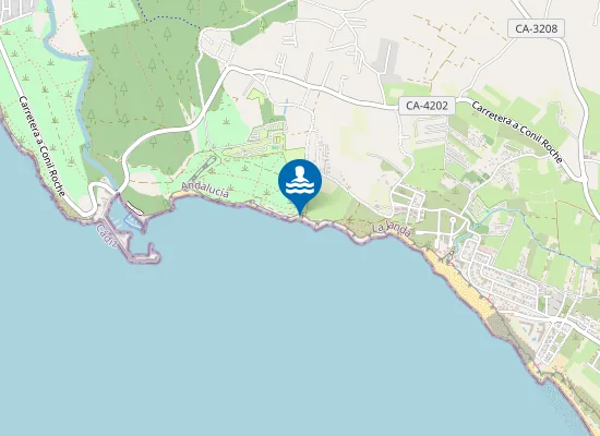 Map of Cala Pitones