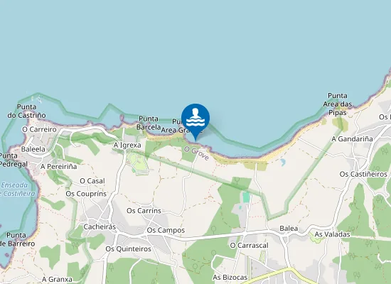 Map of Praia de Piñeirón