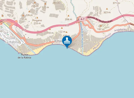 Map of Playa de El Pozuelo