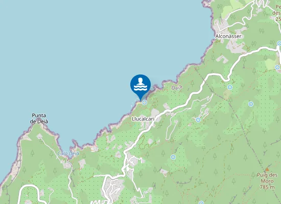 Map of es Canyaret
