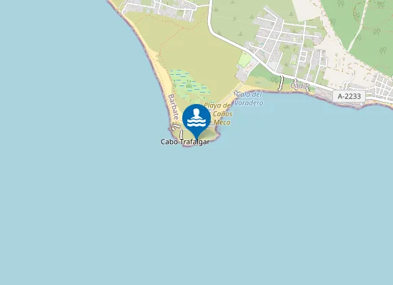 Map of Playa Faro de Trafalgar