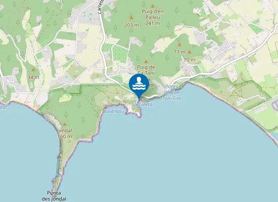 Map of sa Caleta