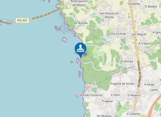 Map of Praia Rego do Alcalde