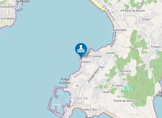 Map of Praia de Tras das Eiras