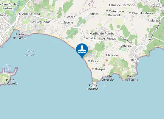 Map of Praia do Raso