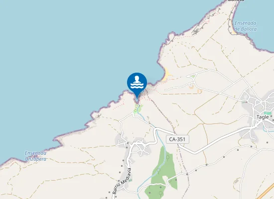 Map of Playa de Santa Justa