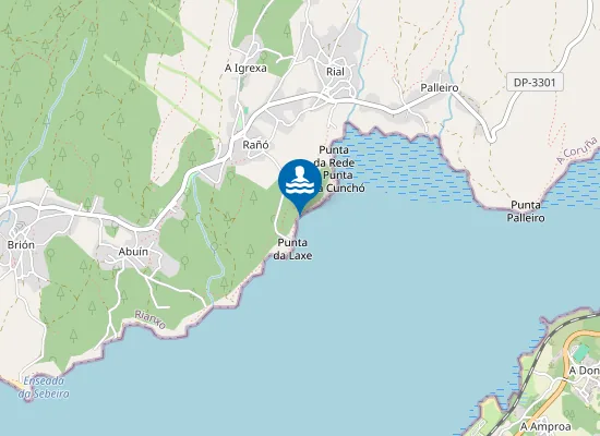 Map of Praia de Leiro
