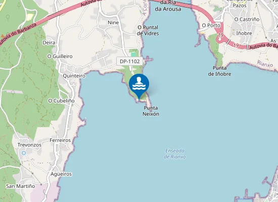 Map of Praia de Neixón