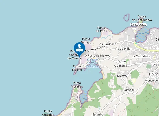 Map of Praia das Lousiñas