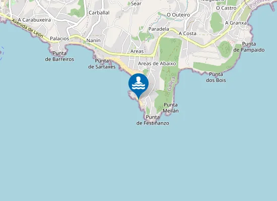 Map of Praia dos Mortos