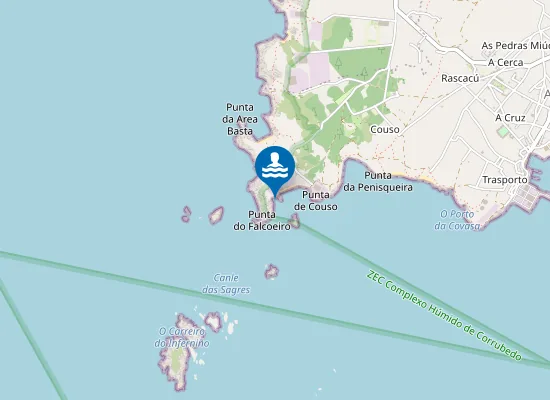Map of Praia de Couso