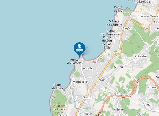 Map of Praia do Moscoso
