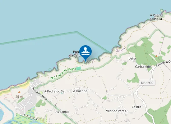 Map of Praia das Bombillas
