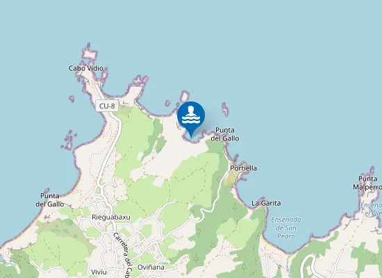 Map of Playa del Sable o de Deiros