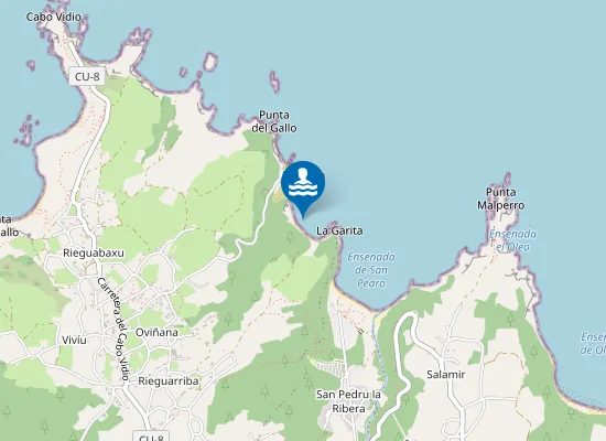 Map of Playa El Castrillón