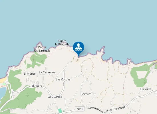 Map of Playa del Coedo