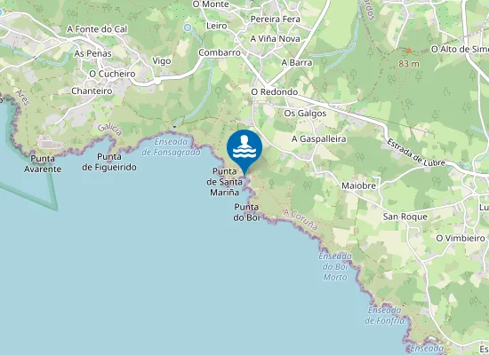 Map of Praia do Cano