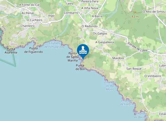 Map of Praia Da Balea