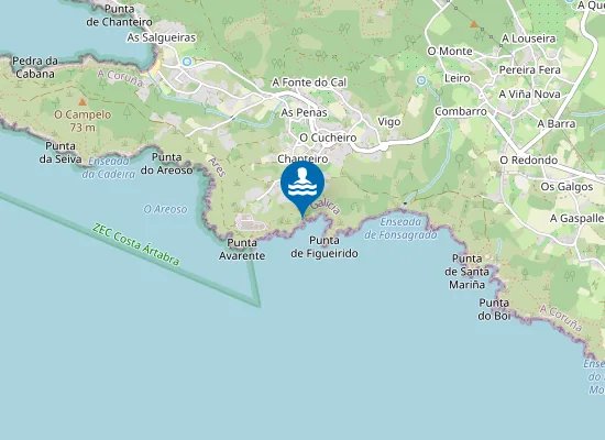 Map of Areal da Louca