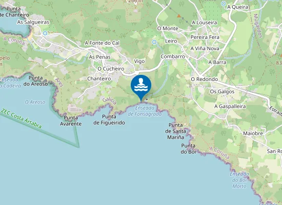 Map of Os Remuiños