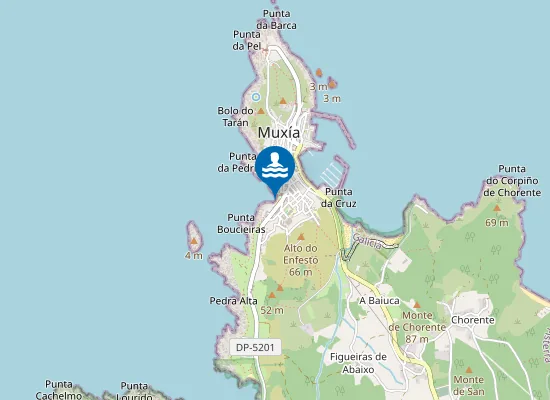 Map of Praia do Coído
