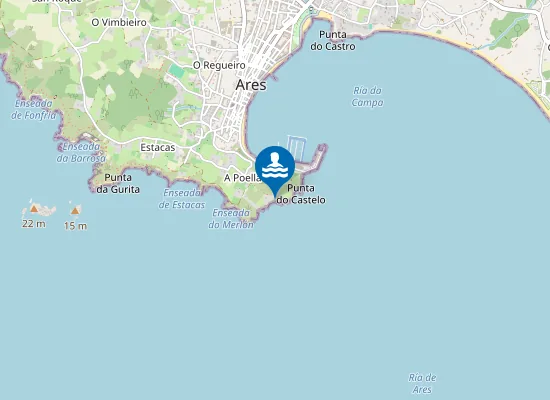 Map of Praia da Cruz
