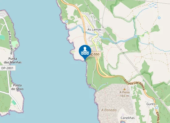 Map of Praia da Comboa