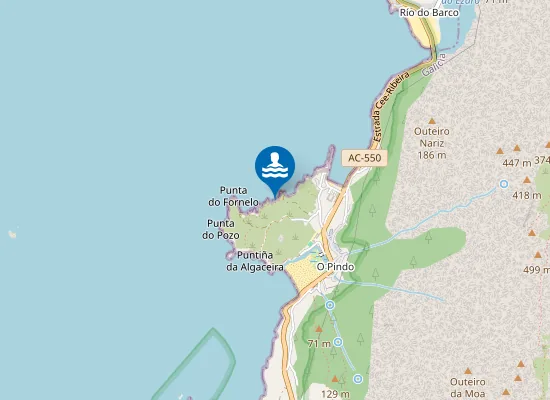 Map of Praia da Espiñeira