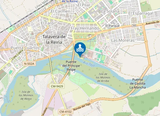 Map of Playa de los Arenales