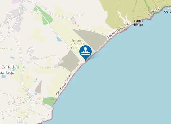 Map of Playa del Cabezo de La Pelea