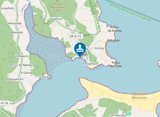 Map of Praia de Figueiras