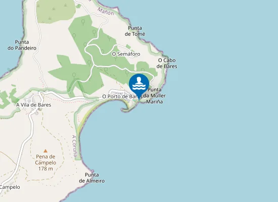 Map of Praia de Porto Chico