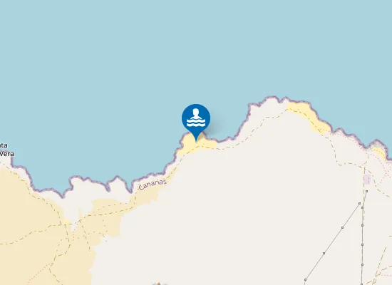 Map of Playa Del Bajo De La Burra