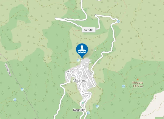 Map of Piscina natural de Mijares