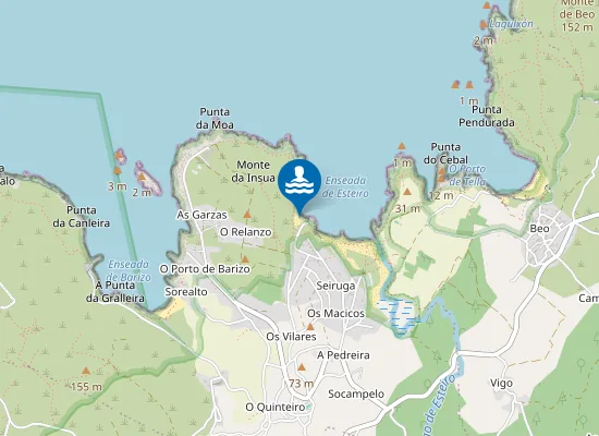 Map of Praia de Area Pequena