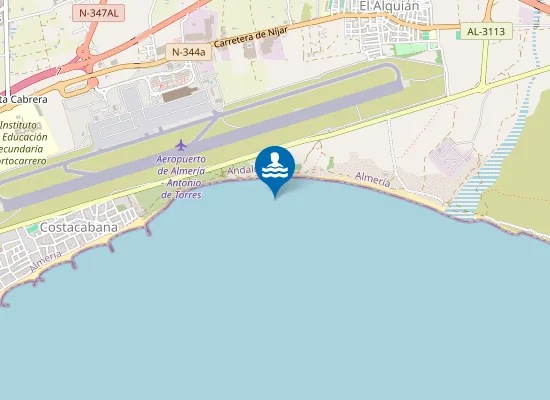 Map of Playa del Perdigal